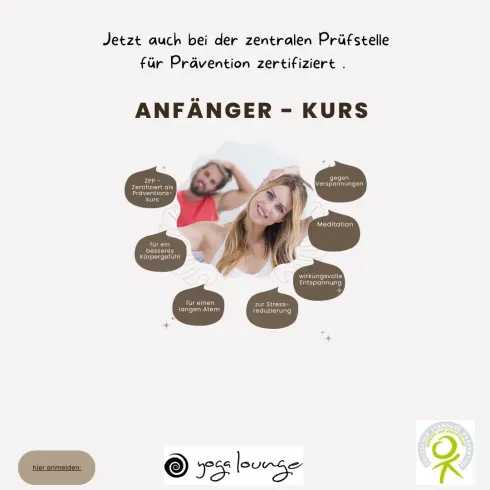 Yoga Anfänger Kurs (ZPP-zertifiziert) @ Yogalounge Herrenberg