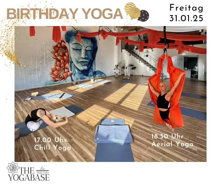 Birthday Chill Yoga - ONLINE @ The Yogabase