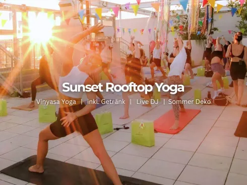 Sunset Rooftop Yoga @ JO&JOE @ YOGA & PILATES (Rooftop Classes, Disco Yoga) - Karin Purker