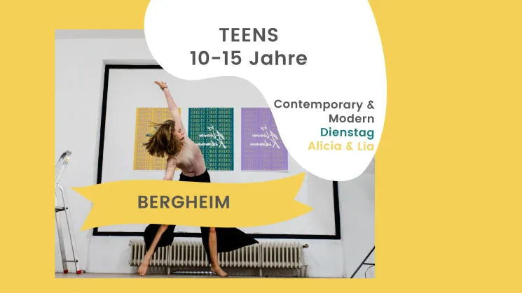 TEENS Bergheim, Contemporary & Modern für 10-15-Jährige mit Alicia & Lia; 14 EH, Wintersemester  @ London Dance Studios